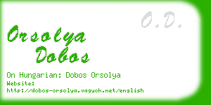 orsolya dobos business card